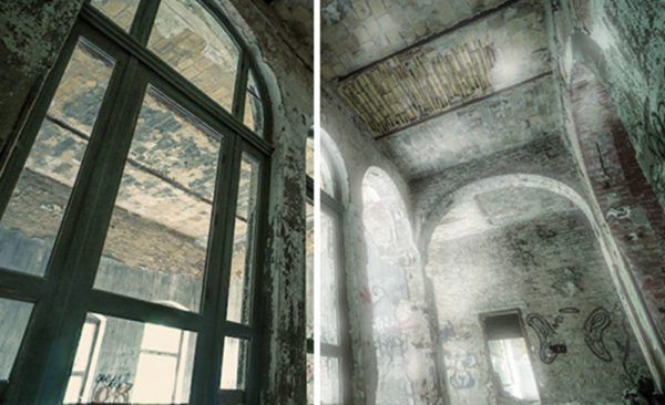 Image of building that shows the before and after the effects of Glow Pro from Stylizers 3 Illuminate