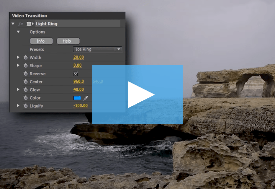 adobe premiere transition two clips